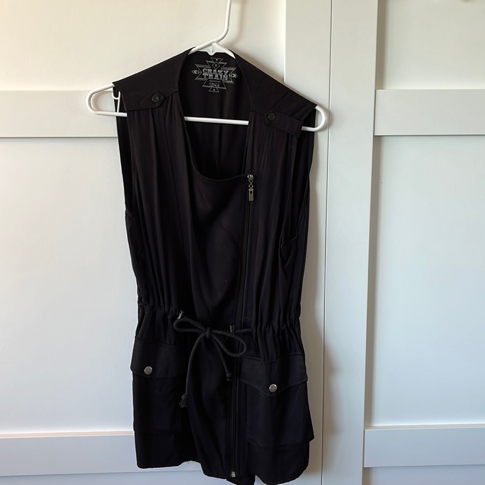 Women’s black vest
